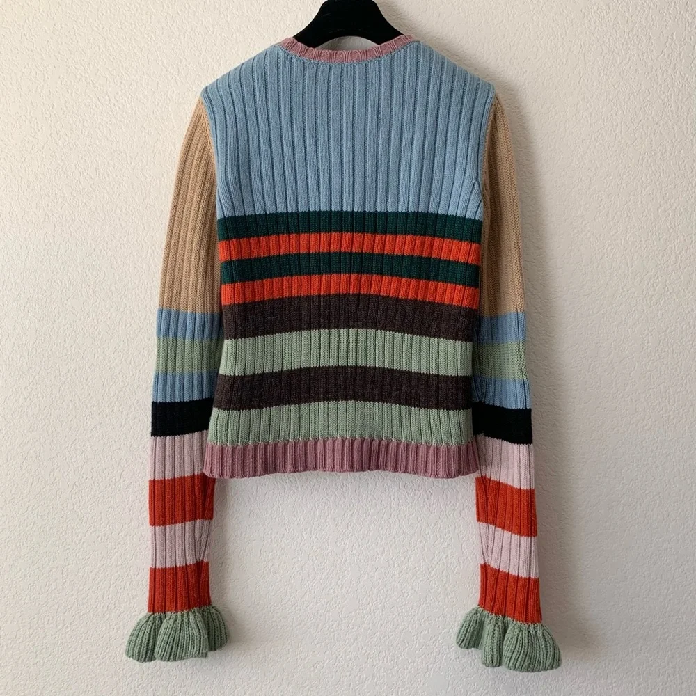 Valentino wool cashmere striped sweater